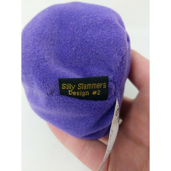 Silly Slammers Knuckles Design #2 Beanbag Purple Angry VTG 1998 90s Toy Not Work - Picture 6 of 9